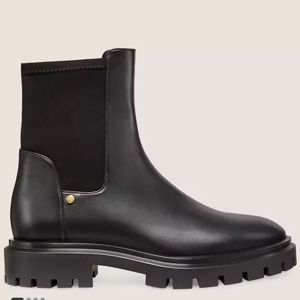 new, Stuart Weitzman Ultra Lug City Boots black